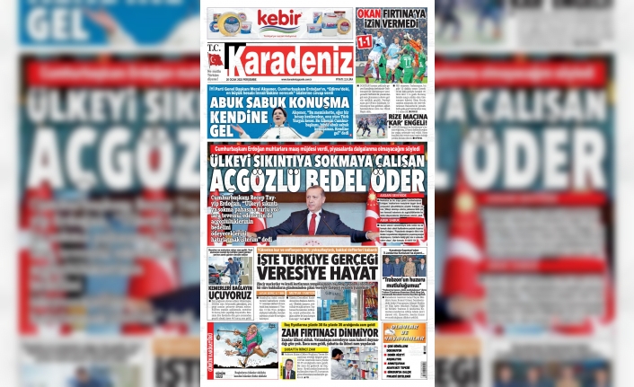 TRABZON YEREL BASINI KULİS KÖŞELERİ