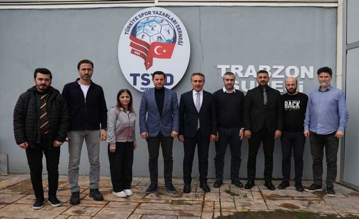 GENÇLİK VE SPOR İL MÜDÜRÜ ARICIOĞLU, TSYD TRABZON ŞUBESİ’Nİ ZİYARET ETTİ
