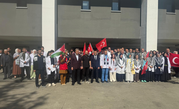 "HAYAT KURTARAN ELLER GAZZE'DEKİ KATLİAMA SUSAMAZ"