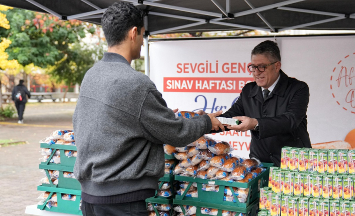 SINAV HAFTASINDA ÖĞRENCİLERE DESTEK