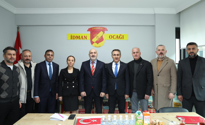 İDMANOCAĞI SPOR KULÜBÜNE ZİYARETTE BULUNDULAR