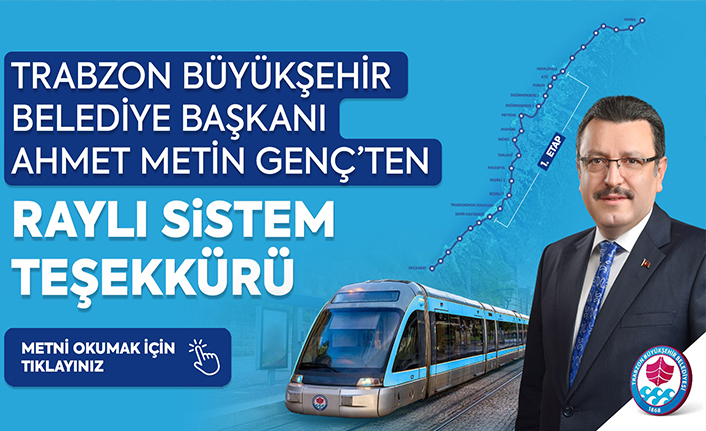 RAYLI SİSTEM PROJESİ YATIRIM PROGRAMINA ALINDI