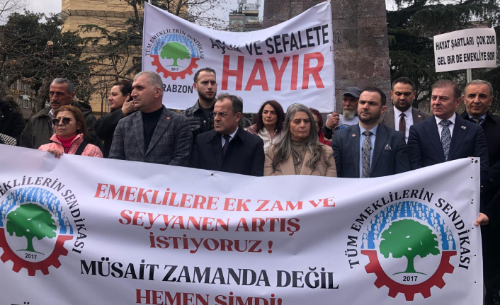 EMEKLİ SENDİKASINDAN EK ZEM VE SEYYANEN ARTIŞ TALEBİ EYLEMİ