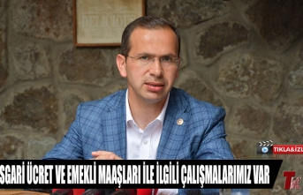 ASGARİ ÜCRET VE EMEKLİ MAAŞLARI İLE İLGİLİ ÇALIŞMALARIMIZ VAR