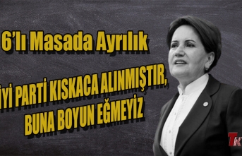 İYİ PARTİ KISKACA ALINMIŞTIR, BUNA BOYUN EĞMEYİZ