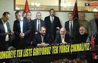 TRABZONSPOR BAŞKAN ADAYI ERTUĞRUL DOĞAN HEDEFİ AÇIKLADI "KONGREYE TEK LİSTE GİRİYORUZ TEK YÜREK ÇIKMALIYIZ"