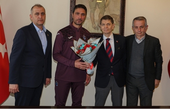 TRABZONSPOR U19 TAKIMINA  ÜST DÜZEY MORAL ZİYARETLERİ