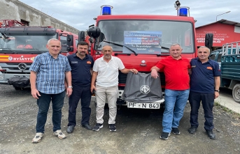 DOĞDUĞU KÖYÜ UNUTMADI, İTFAİYE ARACI KAZANDIRDI