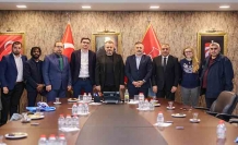 DÜNYA AMP BAŞKANI VE HEYETİ TRABZONSPOR KULÜBÜNÜ ZİYARET ETTİ