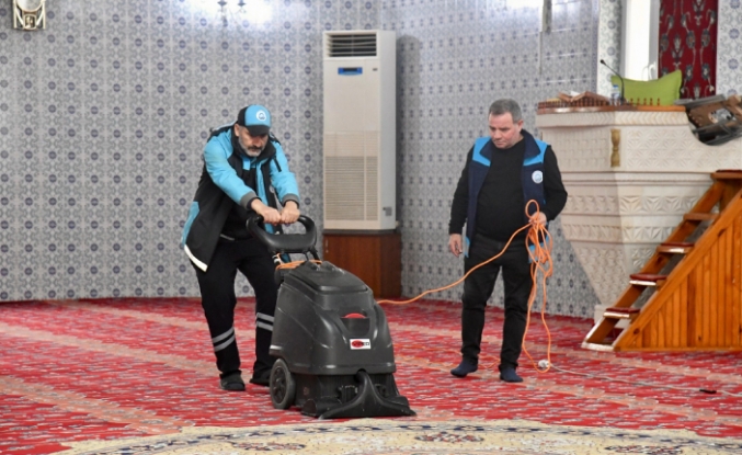 ORTAHİSAR BELEDİYESİ’NDEN CAMİLERDE RAMAZAN TEMİZLİĞİ