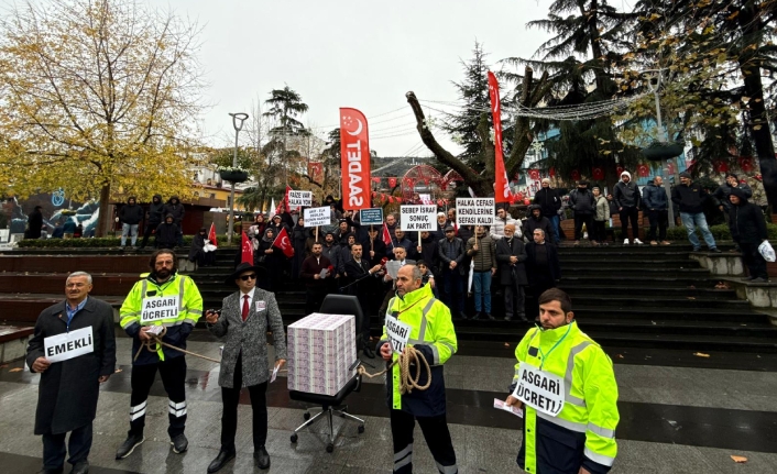 ASGARİ ÜCRET İLE İLGİLİ İLGİNÇ PROTESTO